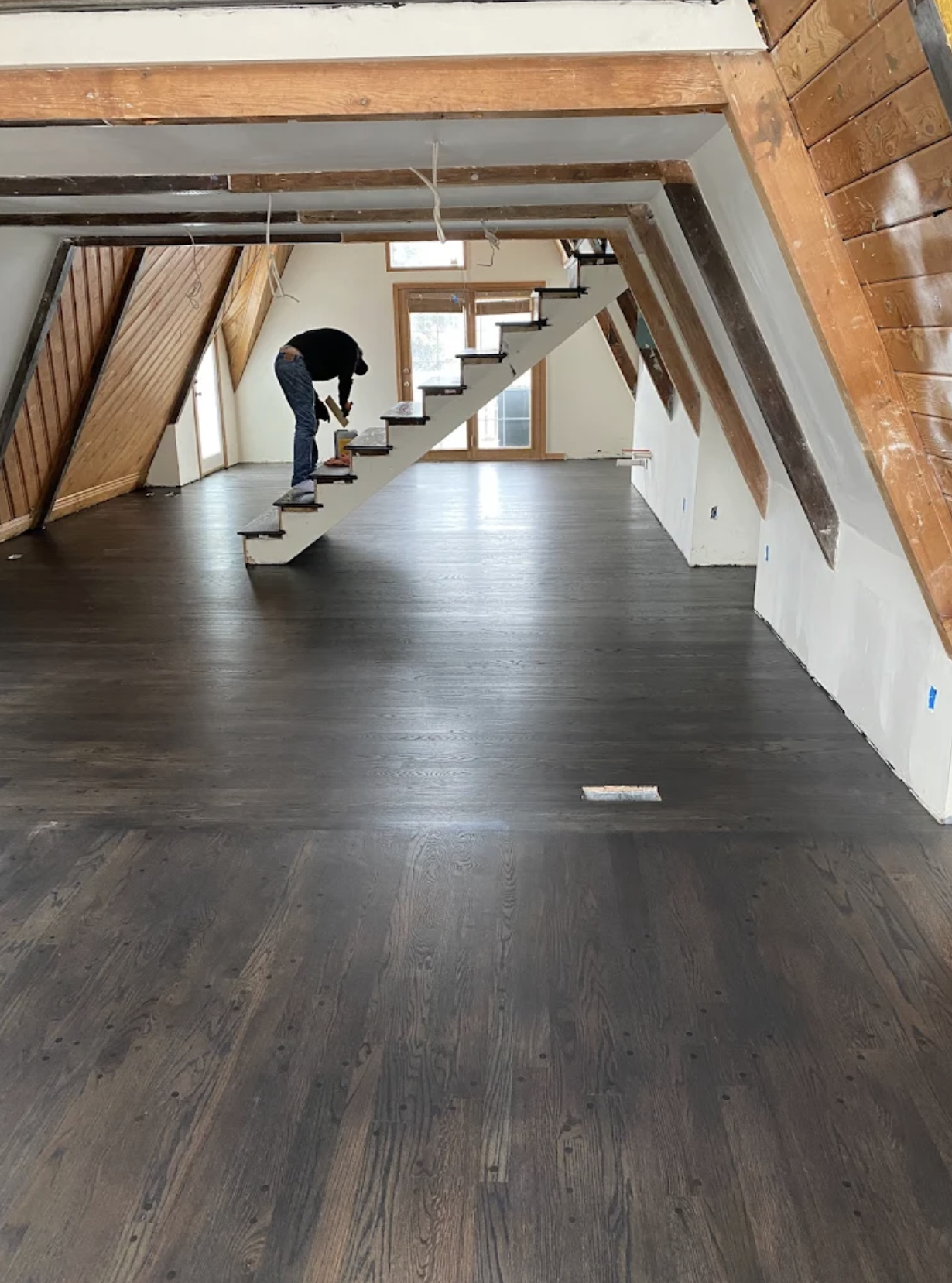 Custom stair & floor install